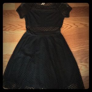 Black Netted Dress